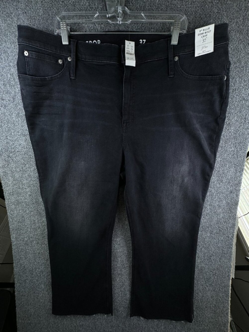 NWT J. Crew Billie Demi Boot Crop Jeans 45x24 Stretch Denim Pants Size 37 9”